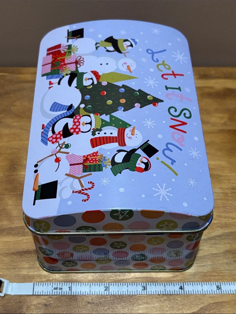 Bundle of Christmas Tins & Candy Cane Container